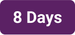 Graphic showing 8 days median duration of ISRs in HPTN 084.