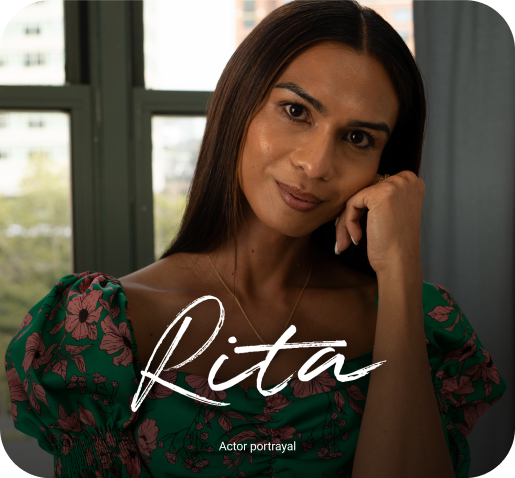 Photo portrait of Rita, a transgender woman