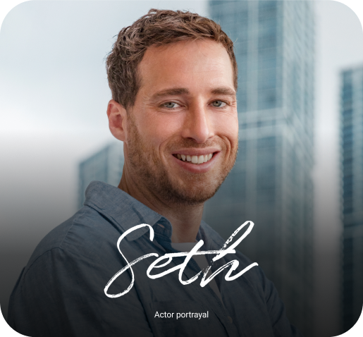 Photo portrait of Seth, a Caucasian man